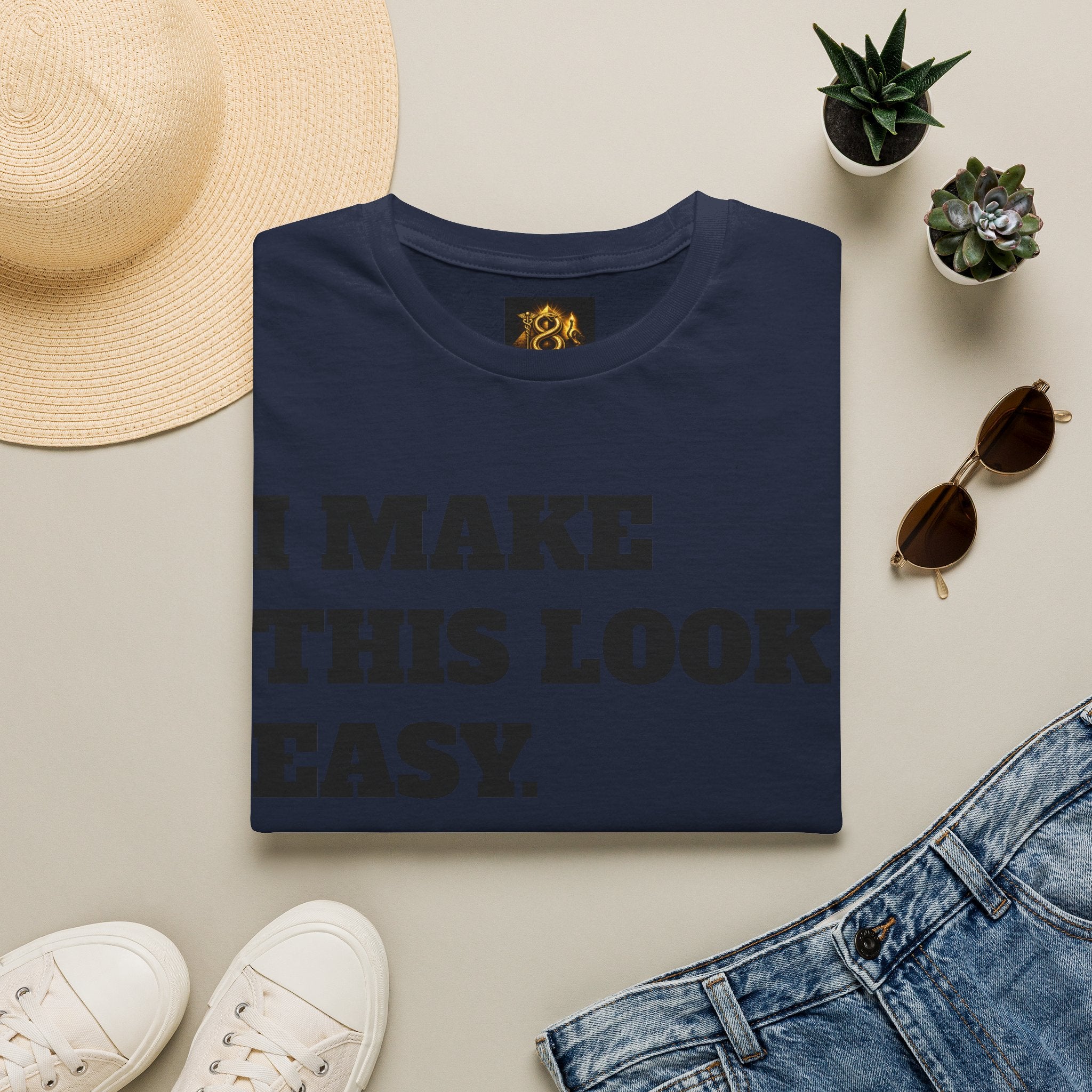 T-Shirt — "I Make This Look Easy. You Look Stressed." Bold Graphic Tee
