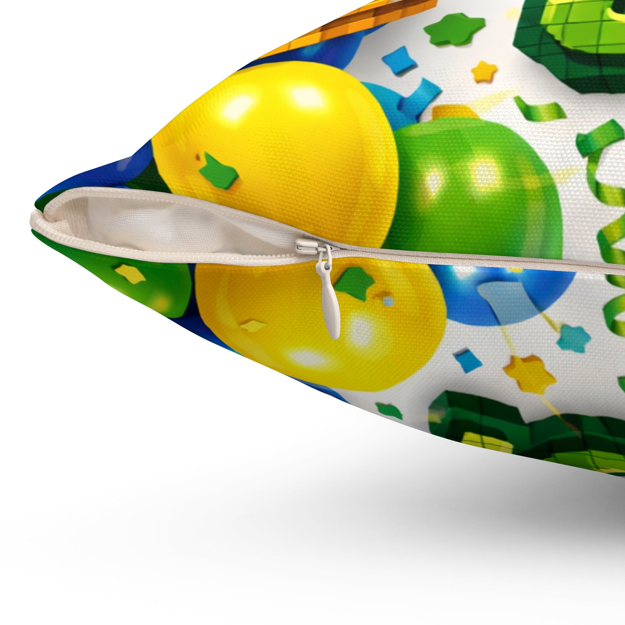 Happy Birthday Prince Pillow — Kids' Birthday Decorative Throw Pillow