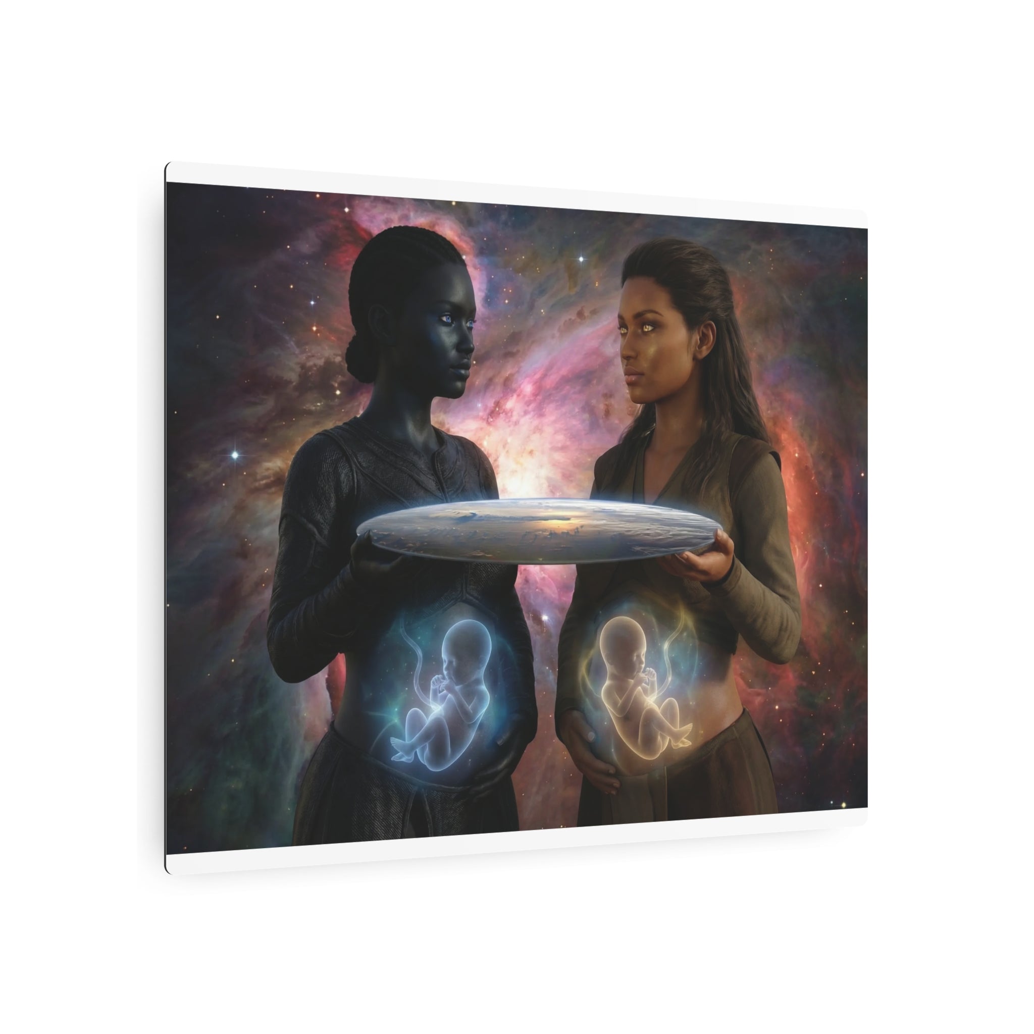 Metal Art Sign — Cosmic Mothers Artwork