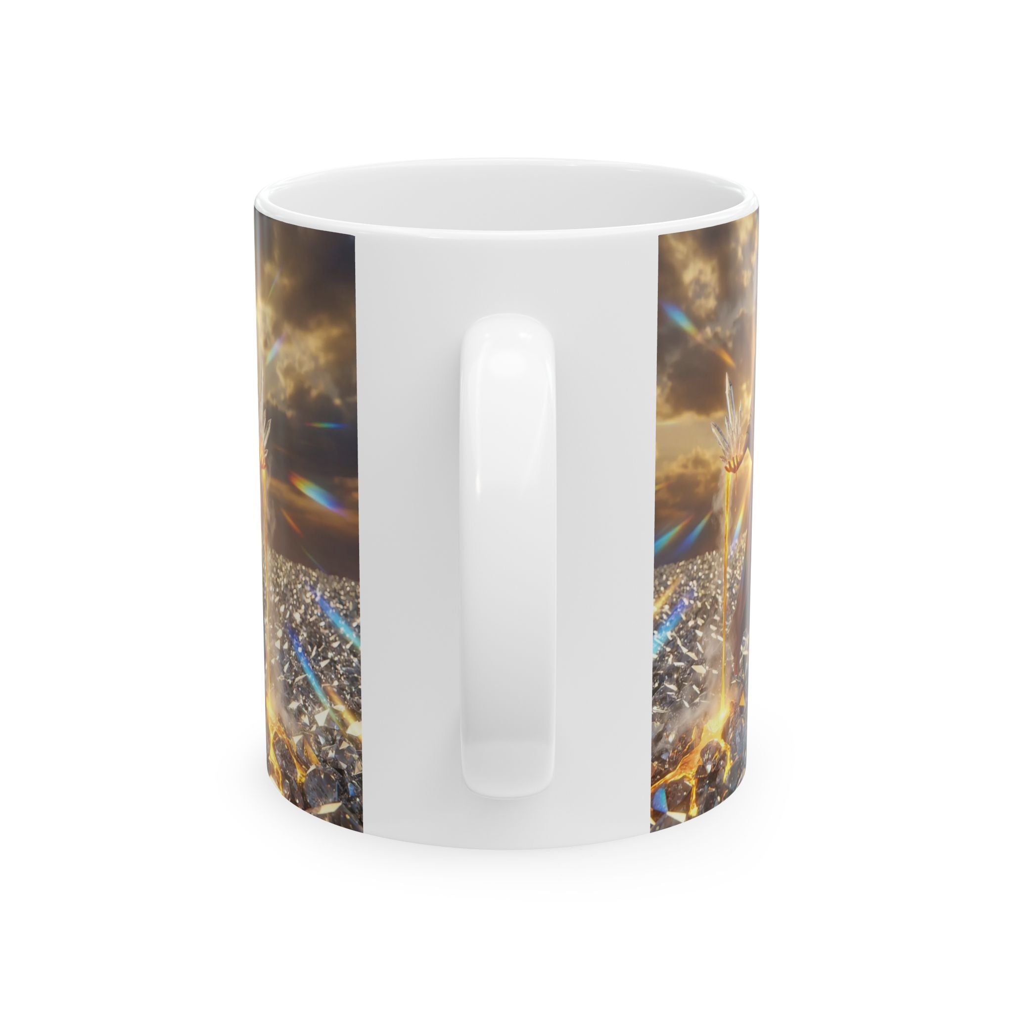 Inspirational Angel & Light Ceramic Mug — Spiritual Faith Coffee Cup (11oz, 15oz)