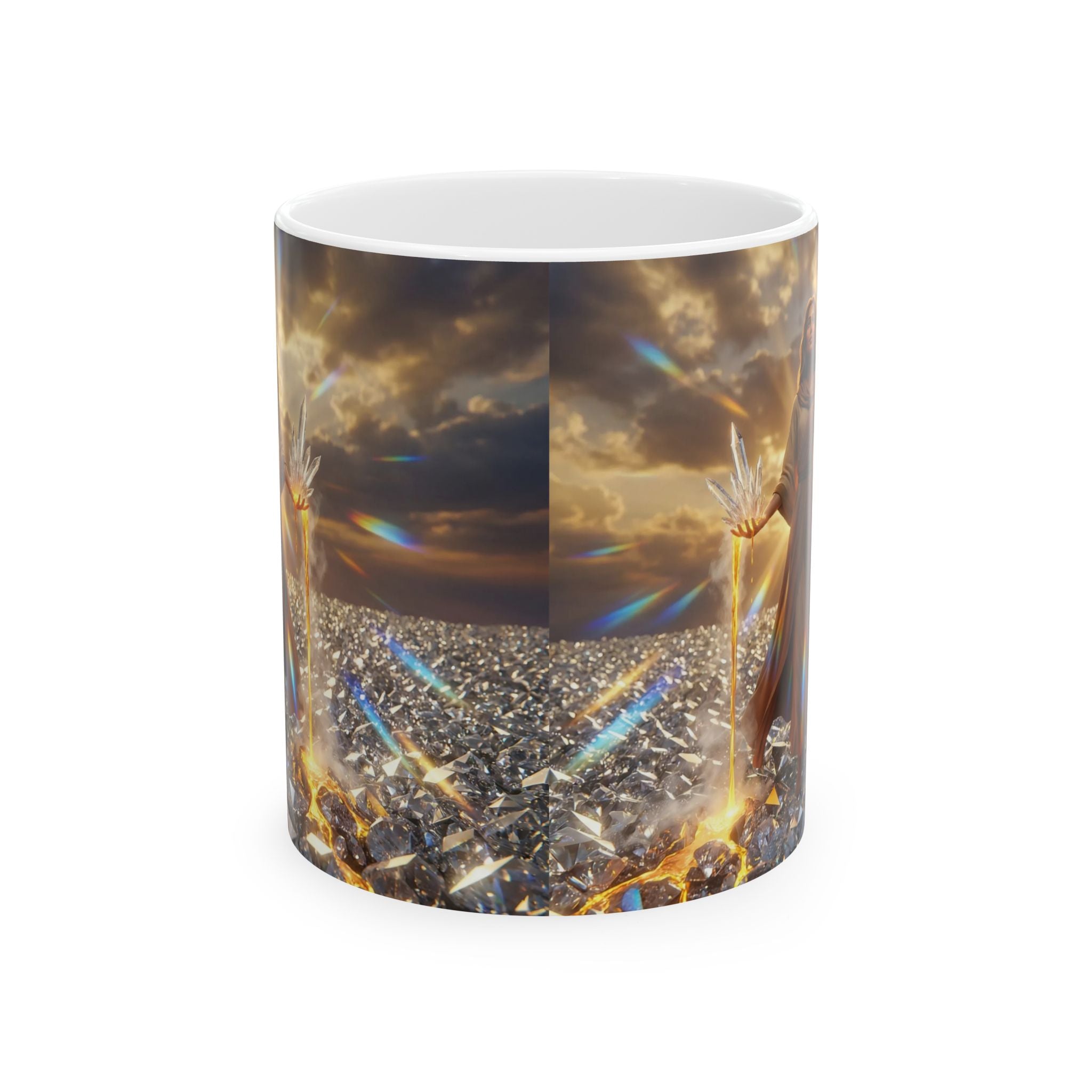 Inspirational Angel & Light Ceramic Mug — Spiritual Faith Coffee Cup (11oz, 15oz)